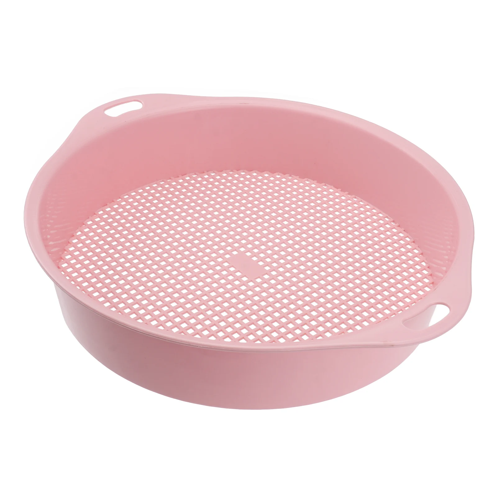 

Soil Sieve Garden Sifter Sand Riddle Mesh Pan Sifting Screen Strainer Compost Tool Gardening Classifier Sieves Handle Shaker