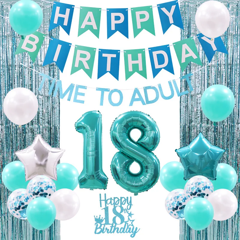 

Воздушные шары Тиффани из фольги с большими цифрами, 40 дюймов