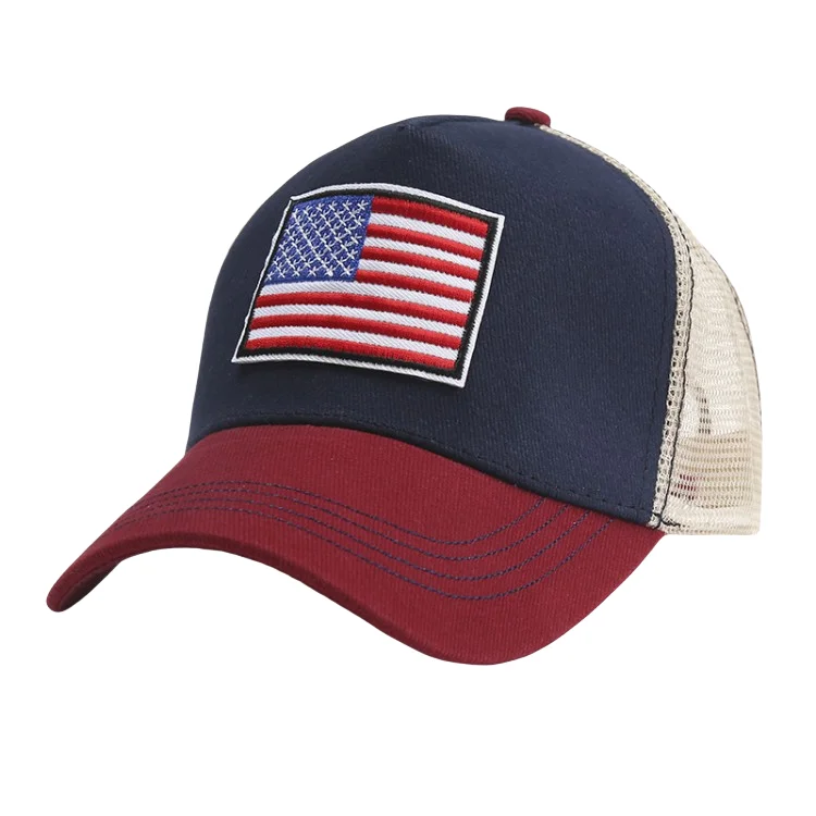 Шляпа в виде сетки с американским флагом утенком грузовиком бейсбольная шляпа от