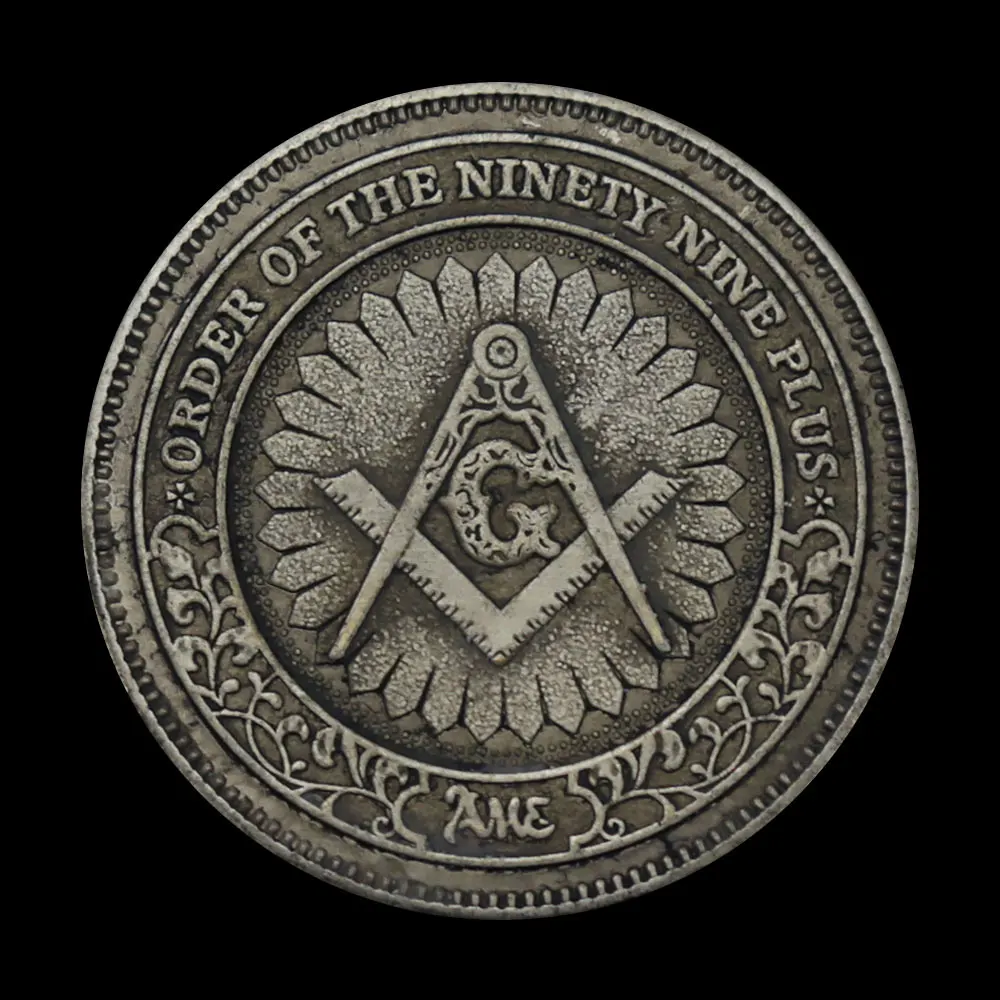 Бесплатная памятная монета Мейсона Коллекционная с бронзовым покрытием для