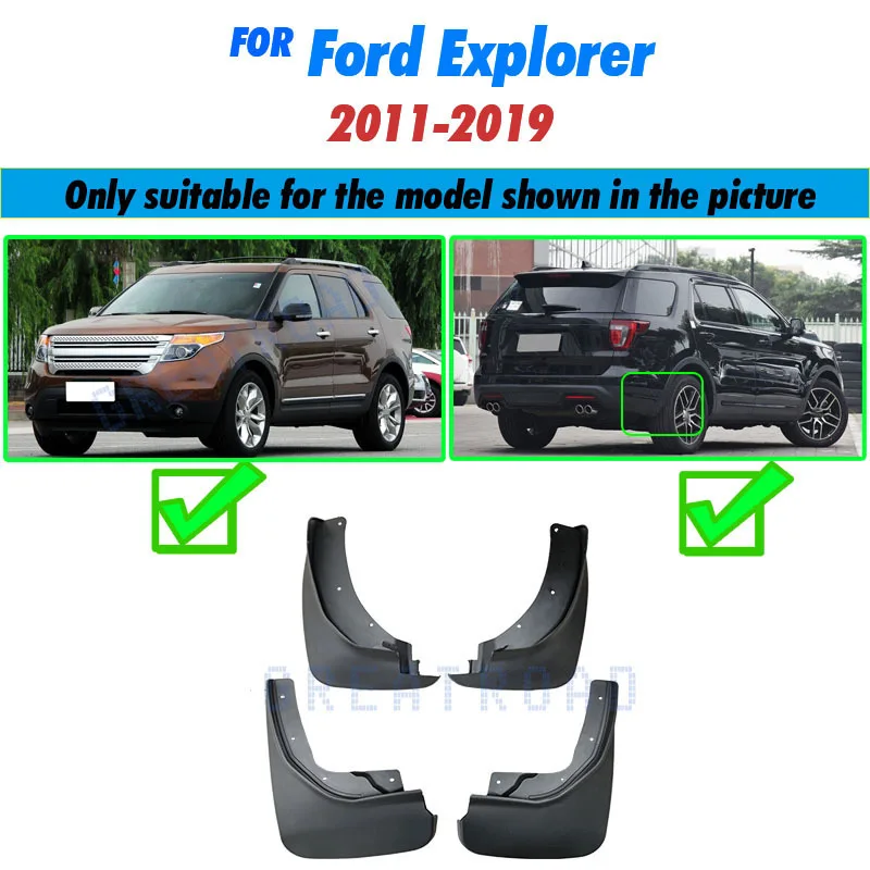 

OE-стилированные формованные автомобильные брызговики для Ford Explorer 2011-2019, брызговики, брызговики, Стайлинг автомобиля