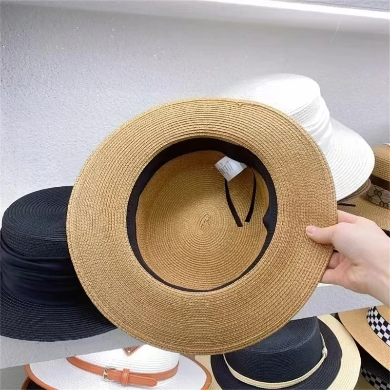 Летняя женская пляжная шляпа-каноте Fedoras с плоским бантом