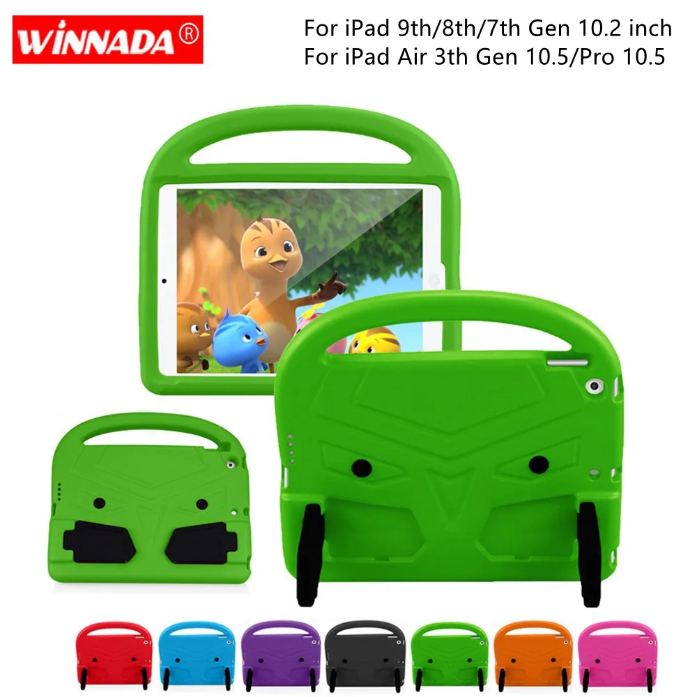 

Case for iPad 9th Generation 10.2 inch A2602 A2604 A2605 Air 3th gen/Pro 10.5" kids cover for ipad 8th/7th gen A2270 A2200 A2197