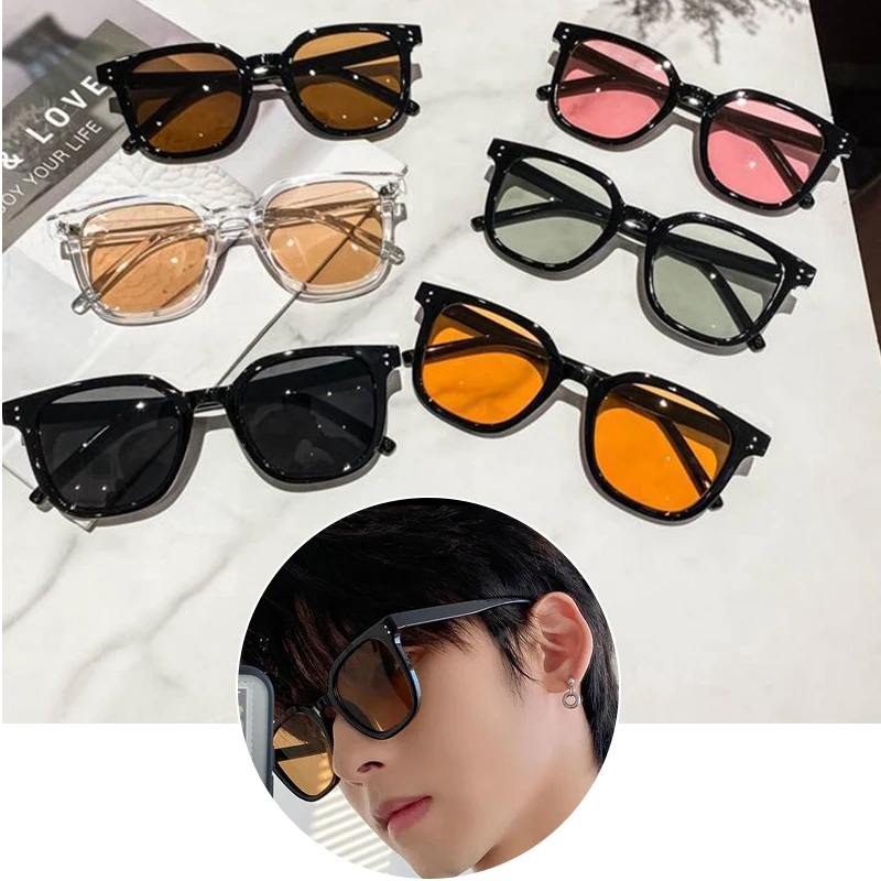 

New Retro Sunglasses for Men Women Classic Square Black Frame Sun Glasses Anti-UV Shades Eyewear