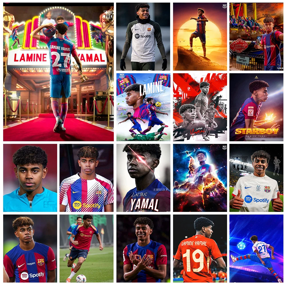 Набор для алмазной живописи ручной работы сделай сам из рами и ямаля футбольного