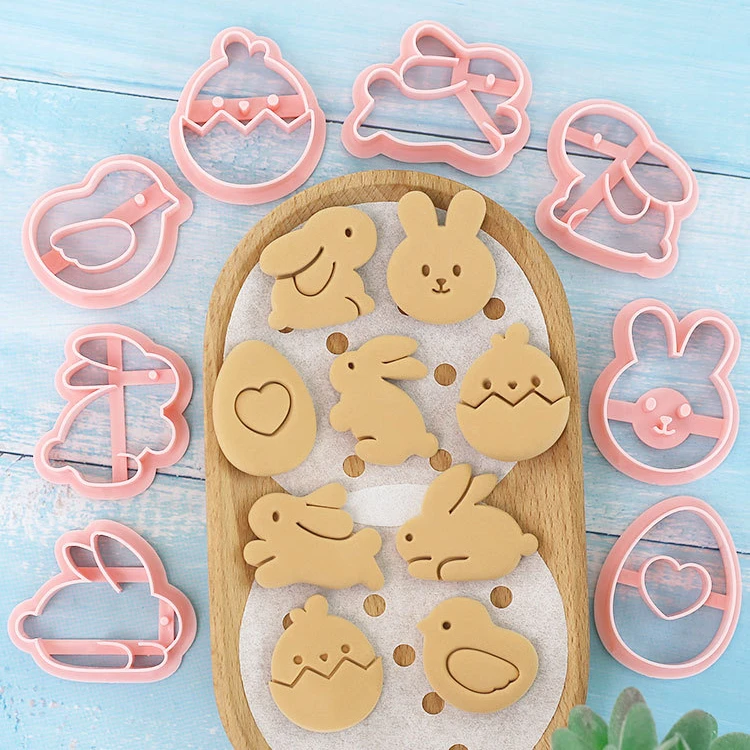 8 шт. форма для печенья с мультяшным пасхальным кроликом милый кролик цыпленок