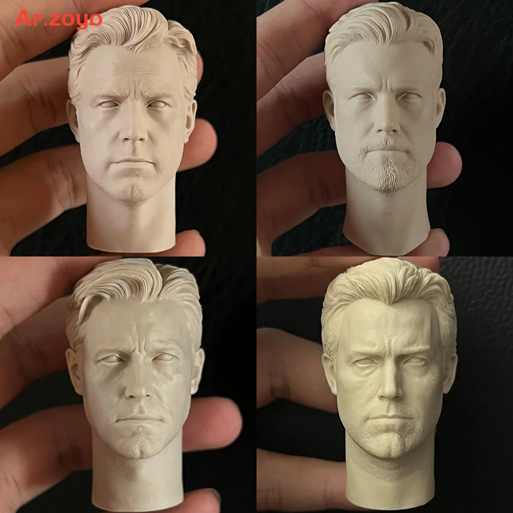 

На заказ, белая модель в масштабе 1/6 человек летучая мышь, голова Бен-асфлекк, скульптура, Неокрашенная голова, резьба по дереву, подходит для...