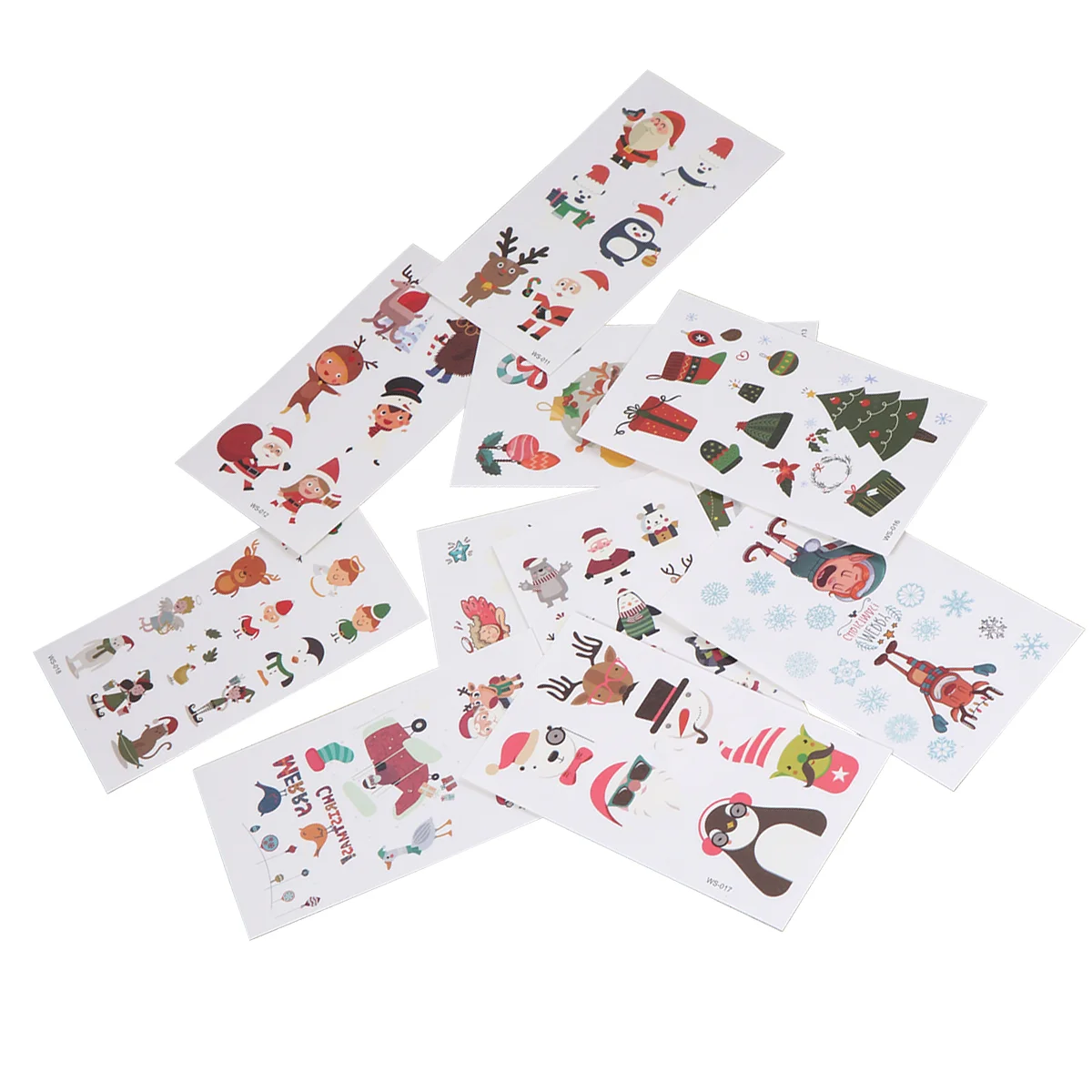 

Christmas Sticker Children Girl Baby Tree Decal Snowman Reindeer Santa Eve Cartoon Kid Body Waterproof Merry Party Stickers