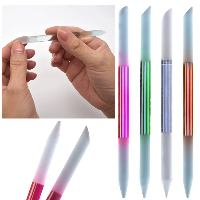 Crystal Glass Cuticle Pusher Nail Manicure Stick Precision F