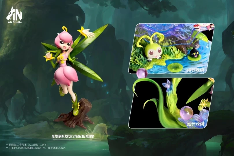 20 см фигурки Digimon Lillymon Picklemon аниме фигурка Tanemon Nyokimon статуя модель коллекция