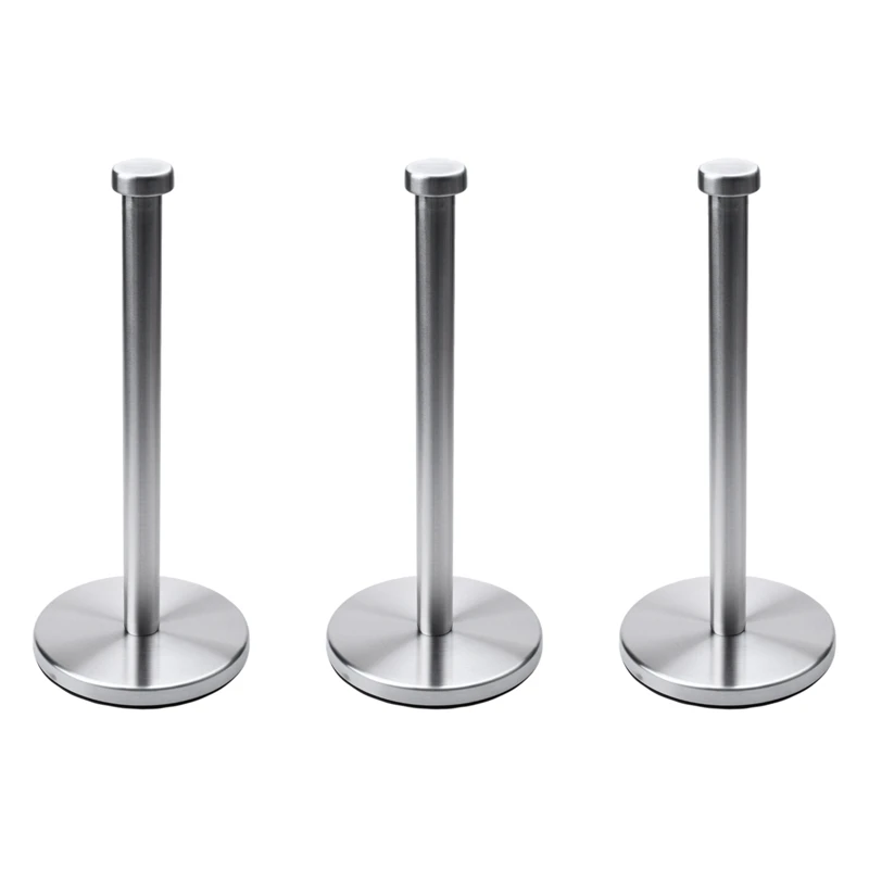 

3X Stainless Steel Roll Paper Towel Rack Kitchen Tissue Holder Bathroom Toilet Paper Stand Napkin Rack House Tool CNIM Hot