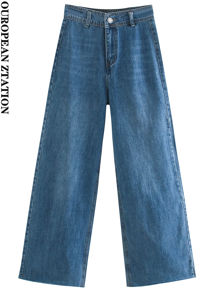 

PAILETE Women 2022 fashion with five pockets straight denim jeans vintage high waist button fly female trousers mujer