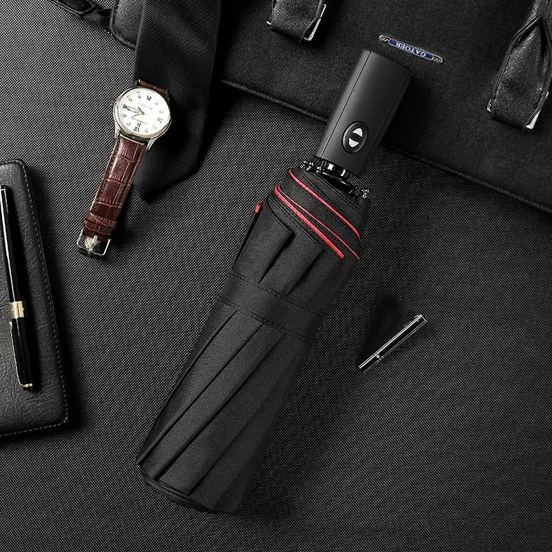 

Windproof Double Layer Resistant Umbrella Fully Automatic Rain Men Women 10K Strong Luxury Business Male Large Umbrellas Parasol