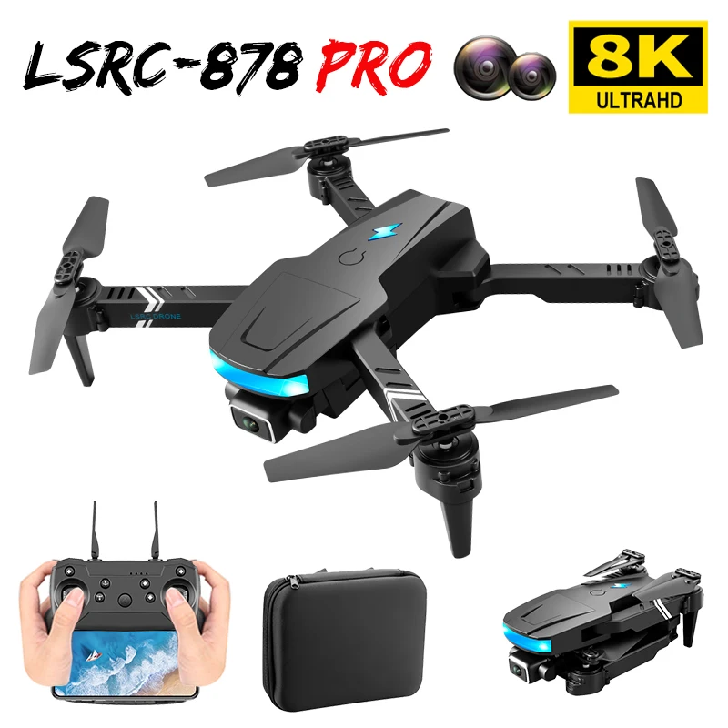 

New Drone 8K Wide Angle Dual Camera 5G WIFI FPV Aerial Photography Height Maintained RC Dron Foldable Quadcopter Helicopter Toy