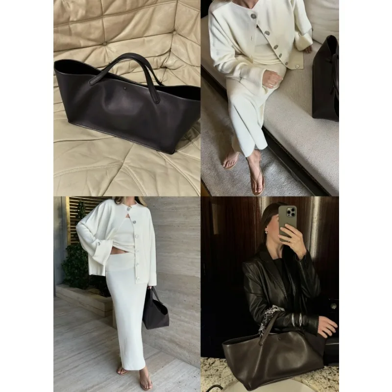 2024 новая простая сумка женская дорожная из воловьей кожи большая вместительная