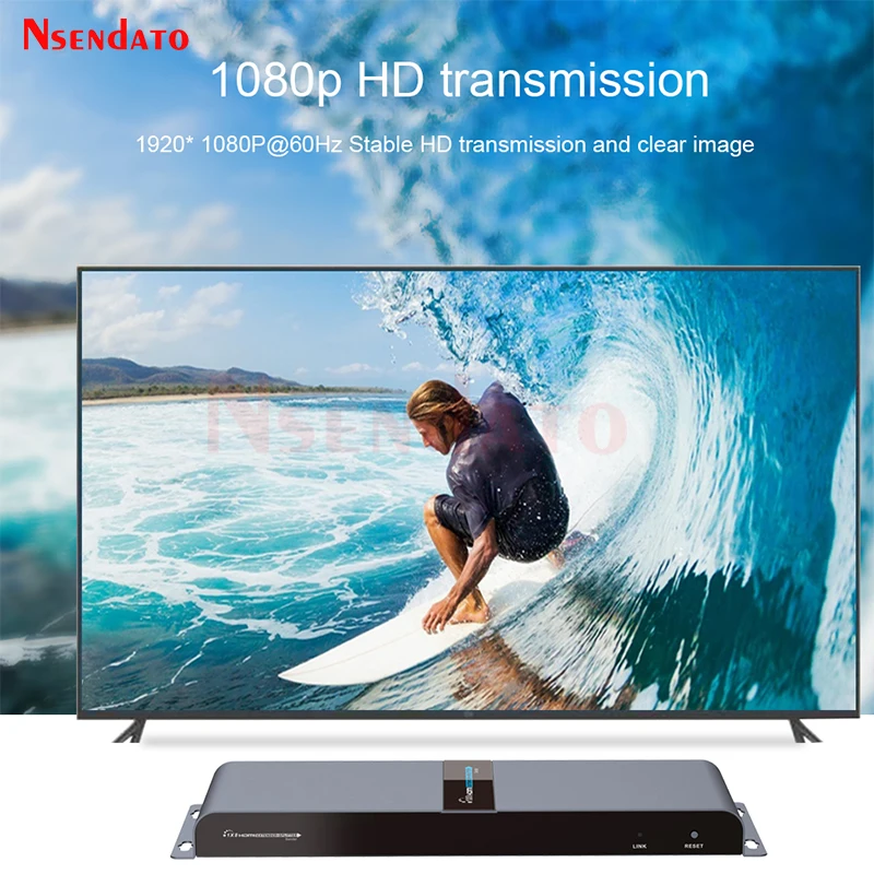 LKV714pro HDMI POE Удлинитель Разветвитель 1 в 4 выхода 1080P Видеопередатчик Приемник