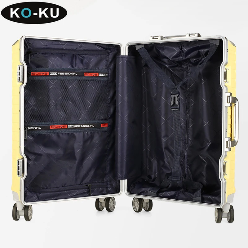 Дорожный чемодан KO-KU с 20-дюймовой кабиной и алюминиевой рамой большой емкости