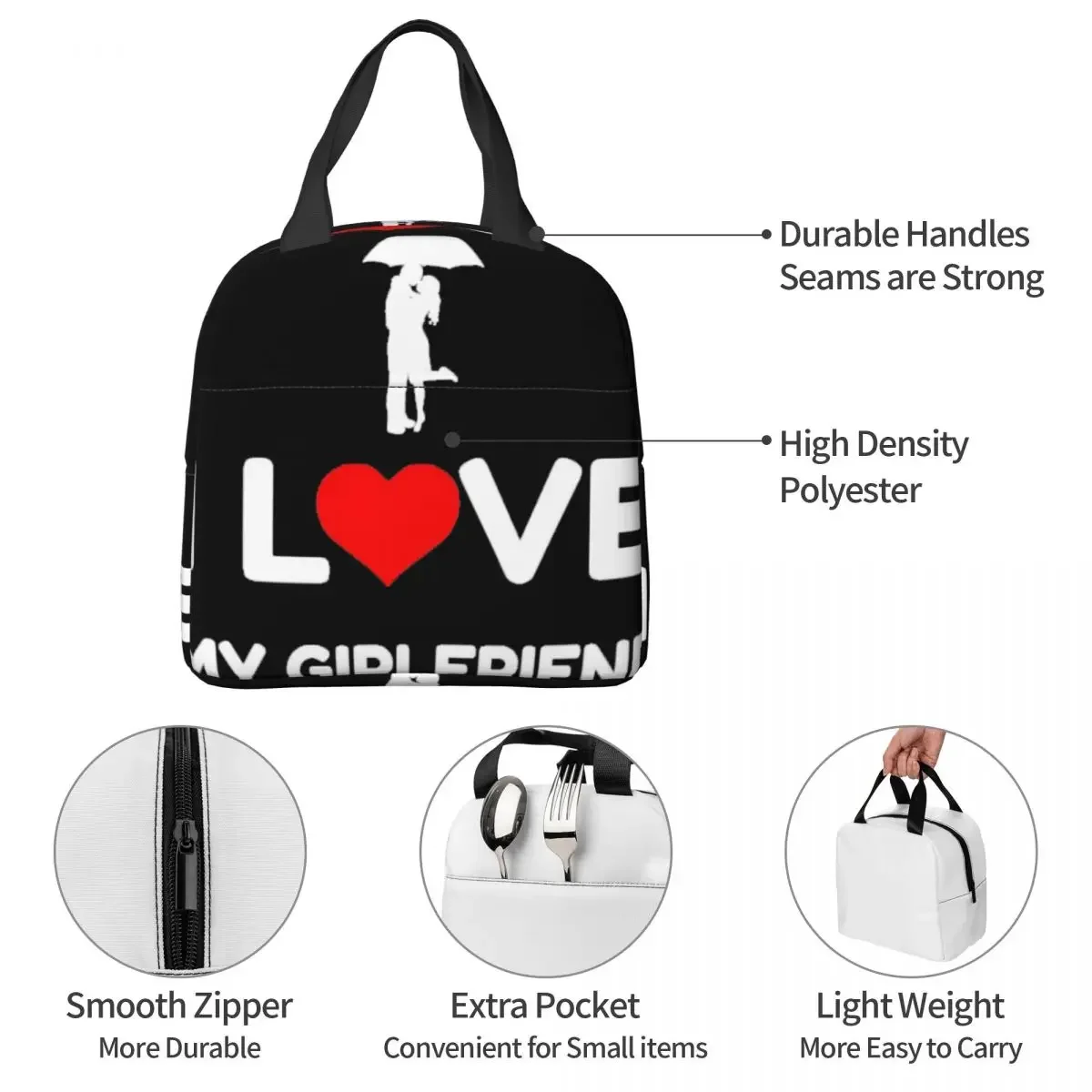 I Love My Girlfriend сумка для ланча унисекс портативная охлаждающая изолированная