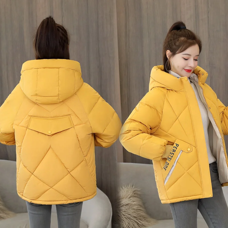 Short Thin Down Jacket for Women Demi-season Parka New In Outerwear Spring Hooded Winter Quilted Padded Coat Oversize 2023 Hot