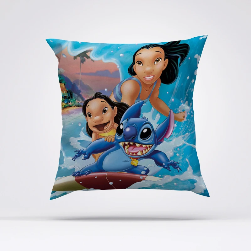 

45x45 Cushions Covers for Bed Pillows Stitch Pillow Cover Pillowcase Decorative Cushion Fall Decor Sofa Body 45x45cm Anime Throw
