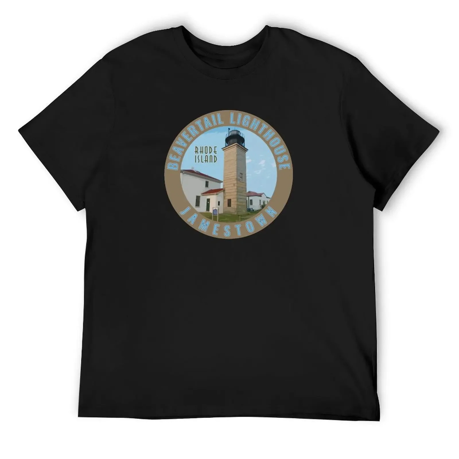 Футболка Beavertail Lighthouse Jamestown Rhode Island забавная футболка мужская одежда большого