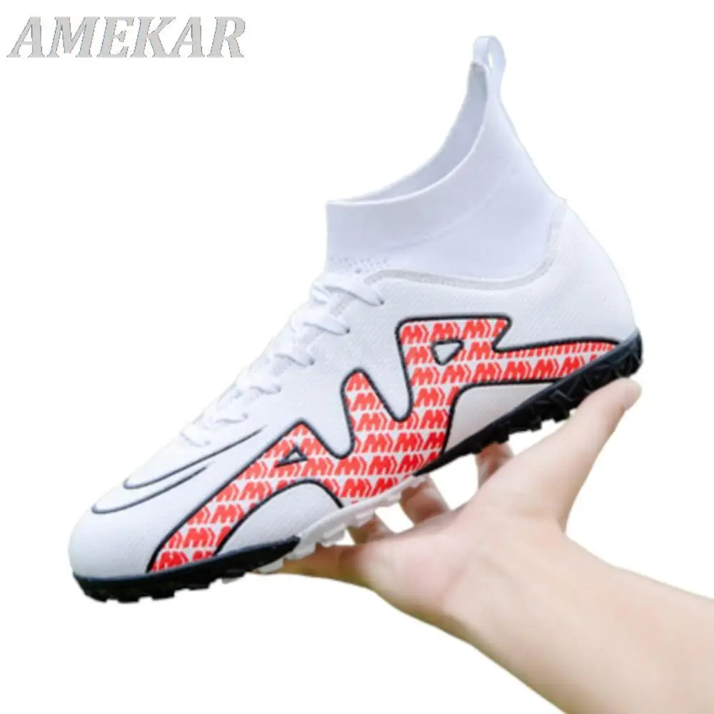 

Cleats Football Boots For Men Women Original Brand Kids Soccer Shoes Outdoor Lawn Football Boots High Quality Breathable Sneaker