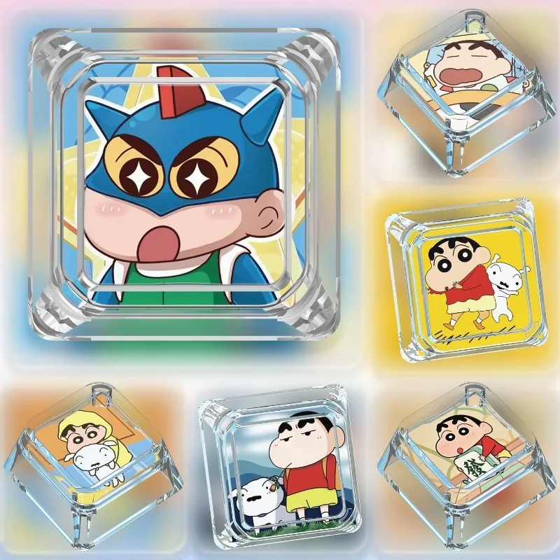 Crayon Shin-chan Nohara Shiro 성격 귀여운 투명 키 캡 크리 에이 티브 애니메이션 주변기기 만화 기계식 키보드 캡