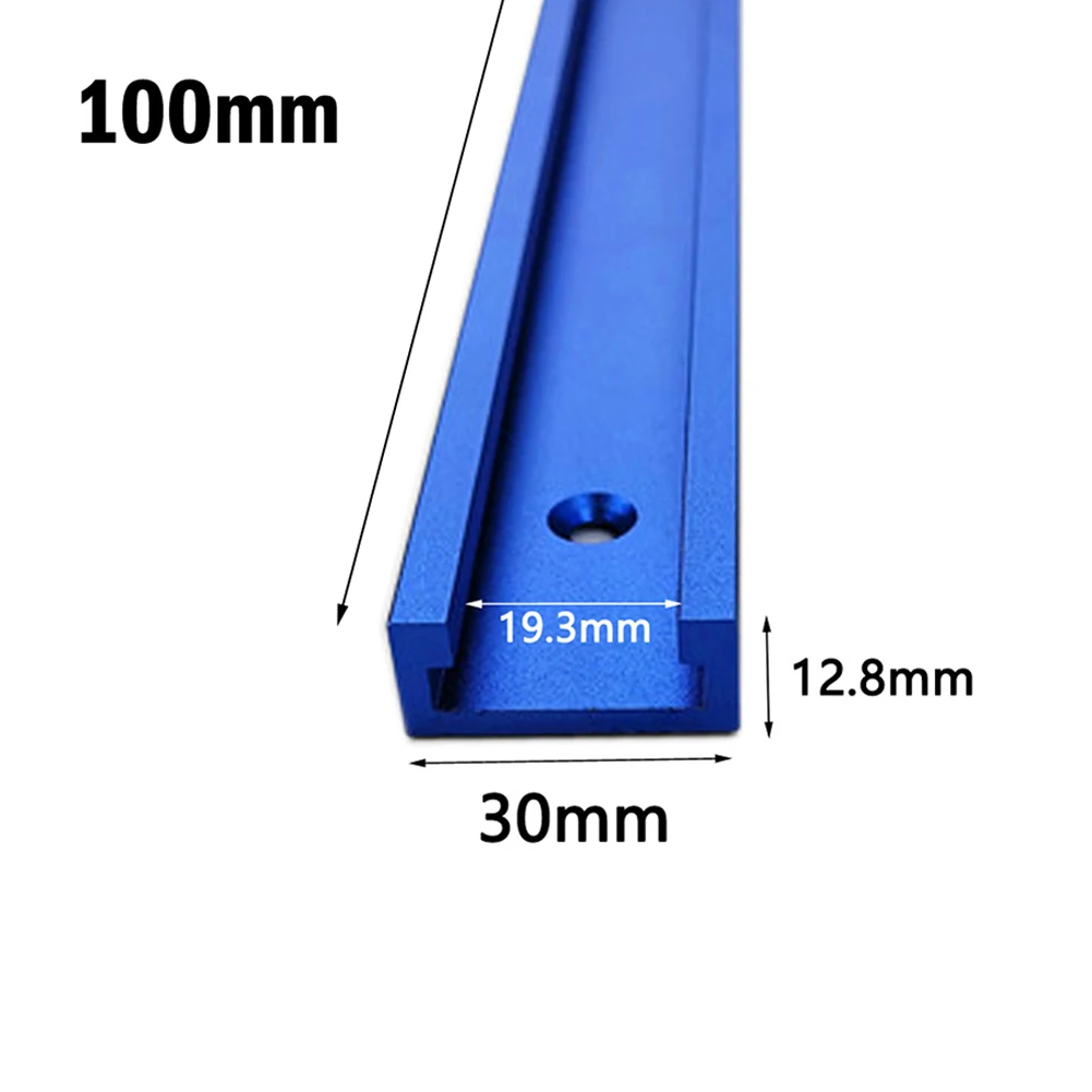 

T Track Aluminium Alloy Slot Miter Track Bar Slider Table 100-500mm For Woodworking Bench Quick Acting Clamp Workshop Equipment
