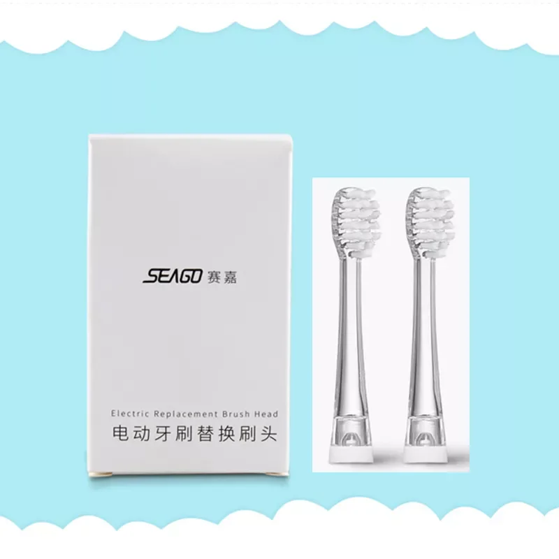 

Seago Brush Head for Kids Soft Replacement Head for Seago Electric Toothbrush 2 Pieces/ Pack