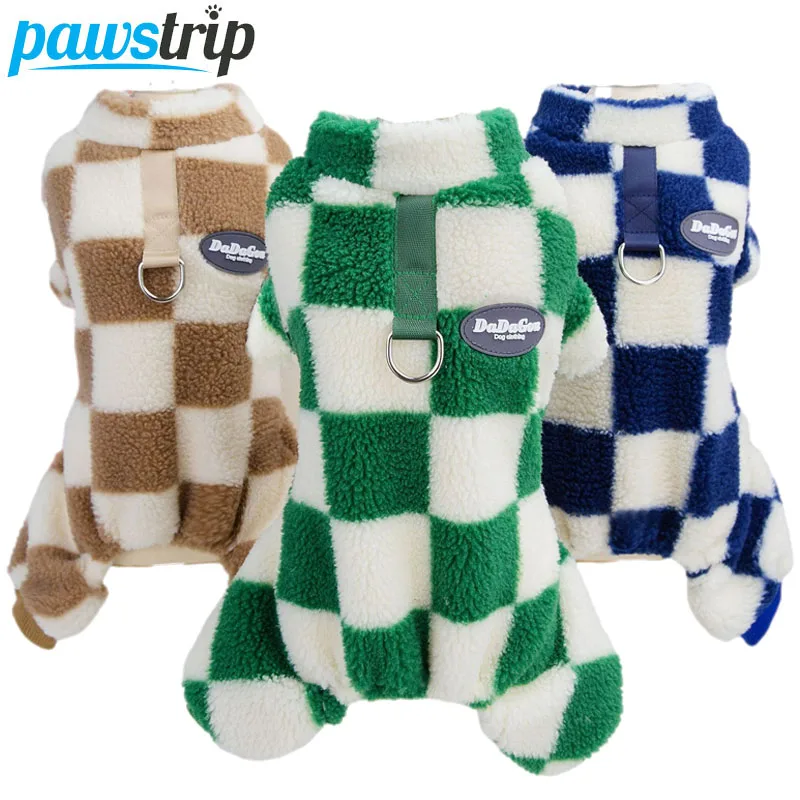 

Fleece Pet Dog Jumpsuit Warm Dog Clothes for Small Dogs Puppy Clothes Chihuahua Jacket Yorkie Costumes Shih Tzu Poodle Outfits