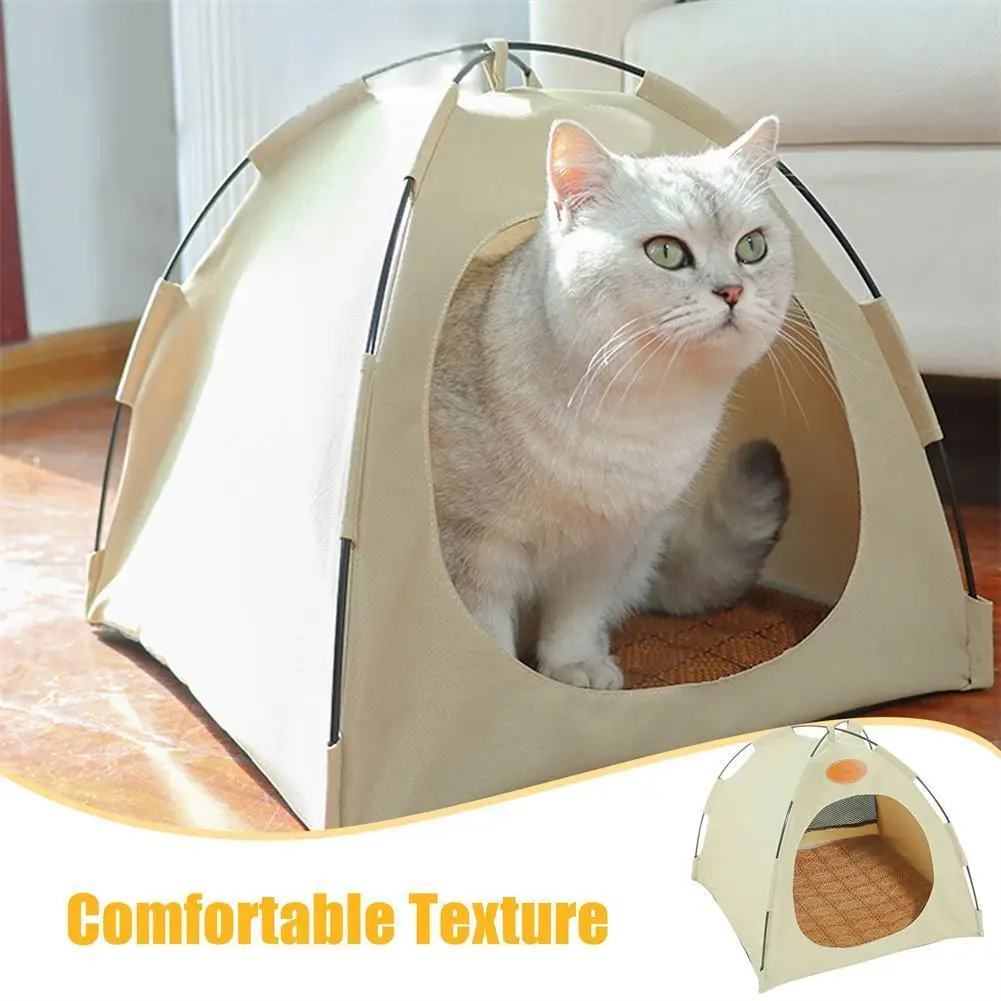 

Домик для кошки, питомники, водонепроницаемая палатка из ткани Оксфорд для собак и кошек, мягкая удобная Милая портативная складная кровать для животных, Лежанка для домашних животных S6S9