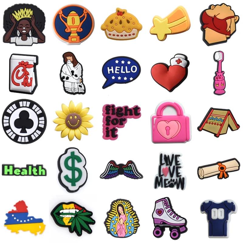

Decorations for Croc Boy Wholesale Bulk Packs Shoe Charms Men Para Pins Women Charm Shoes Accessories Set Jeans Girl Kids Gifts
