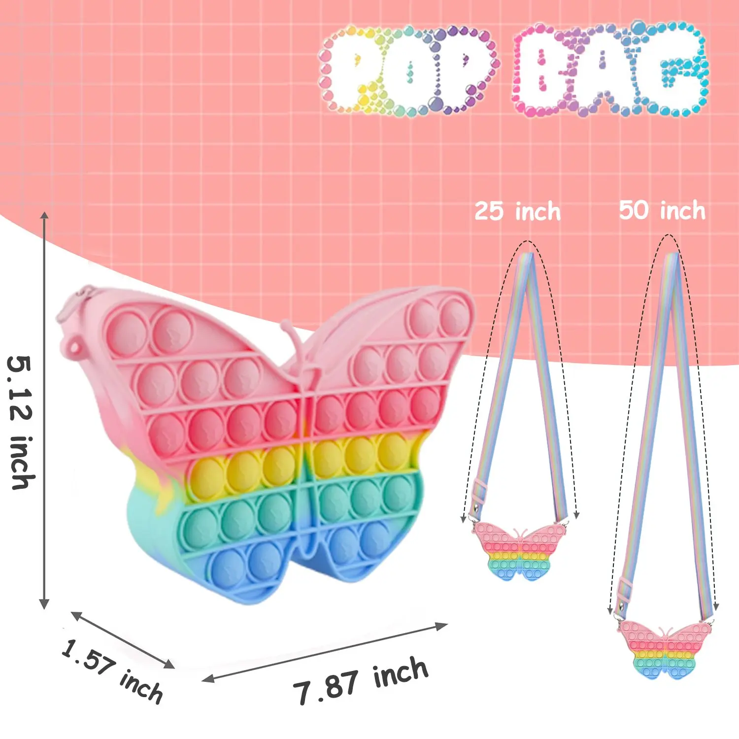 Игрушки-антистресс SYMOMOK поп на сумку простая сенсорная игрушка с затуханием