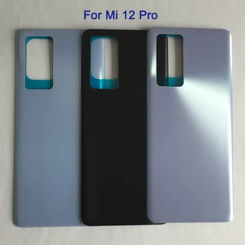 Задняя крышка батарейного отсека для Xiaomi Mi12 Pro Mi 12, 3D стеклянный чехол для XIAOMI Mi 12 Pro, задняя крышка