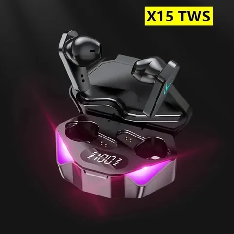 TWS X15 9D стерео музыка HiFi гарнитура игровые наушники беспроводные Bluetooth наушники с микрофоном