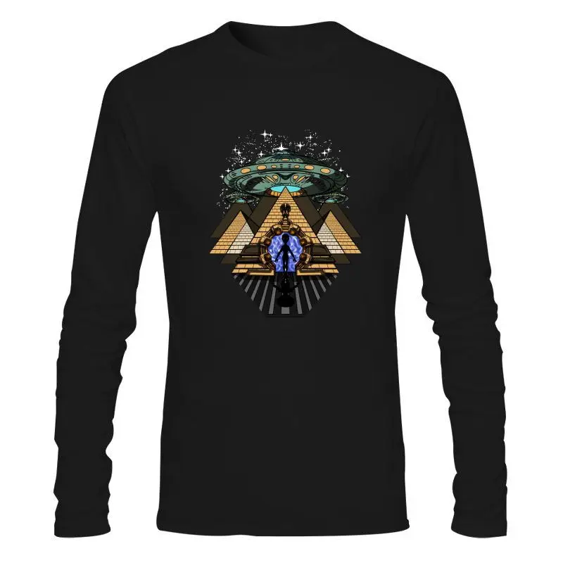 

Man Clothing New Alien Abduction Egyptian Pyramids Ancient UFO Anunnaki T-Shirt