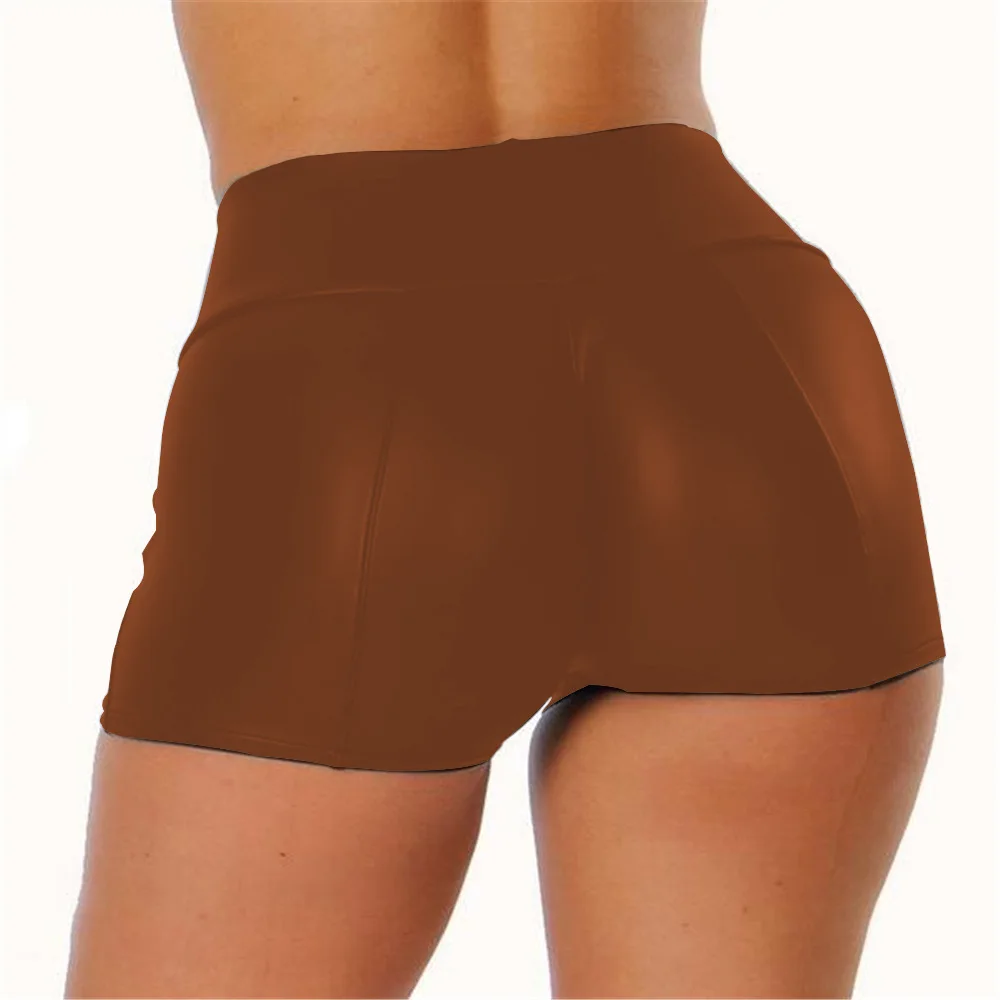 

Sexy leather shorts PU leather pants Sexy hot pants Nightclub shorts