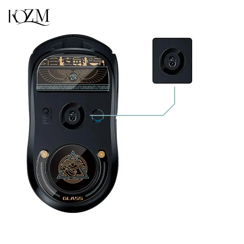 

1Pack Glass Mouse Skates Glide Feet Pads Mouse Feet Sticker for G Pro X Superlight Rounded Curved Edges