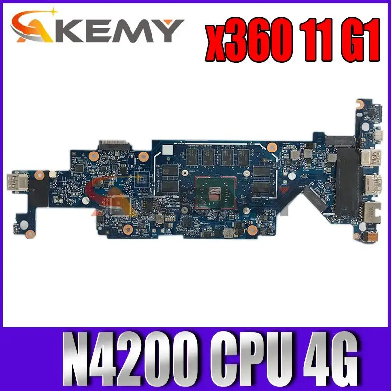 

Материнская плата для ноутбука HP x360 11 G1 917105-601 6050A2881001-MB-A03 pentium n4200 Встроенная