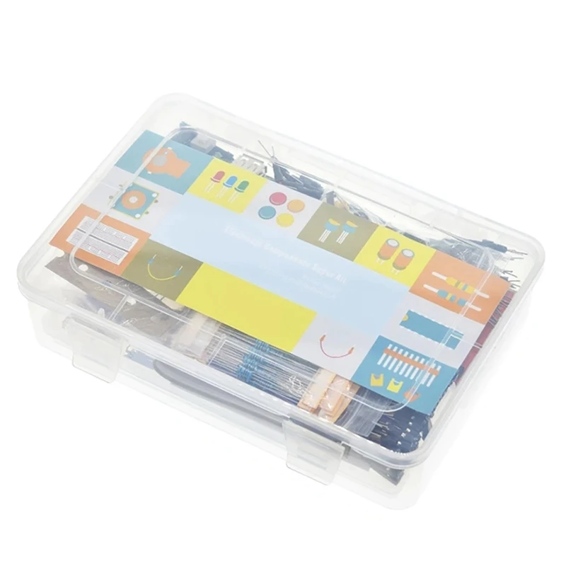 

Базовые компоненты электроники, стартовый комплект с 140 хлебочной коробкой