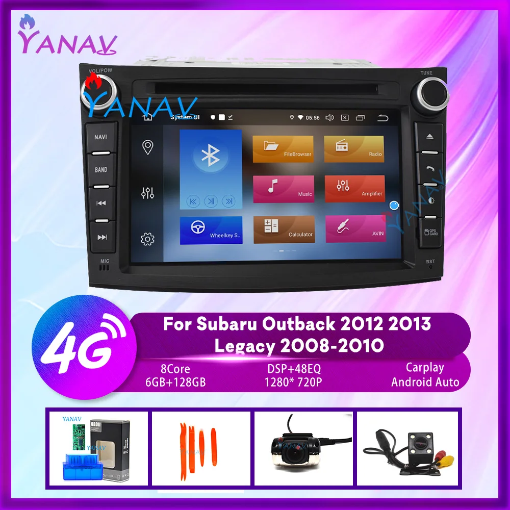 

Android 11 Car DVD Player Multimedia GPS Navigation For SUBARU OUTBACK 2008-2013 2 Din Car Radio Stereo Autoaudio IPS