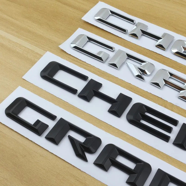 

Для jeep Grand Cherokee передняя левая правая дверь боковая эмблема значок Логотип буквы наклейка