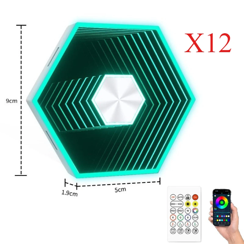 

RGB настенный светильник из пластика