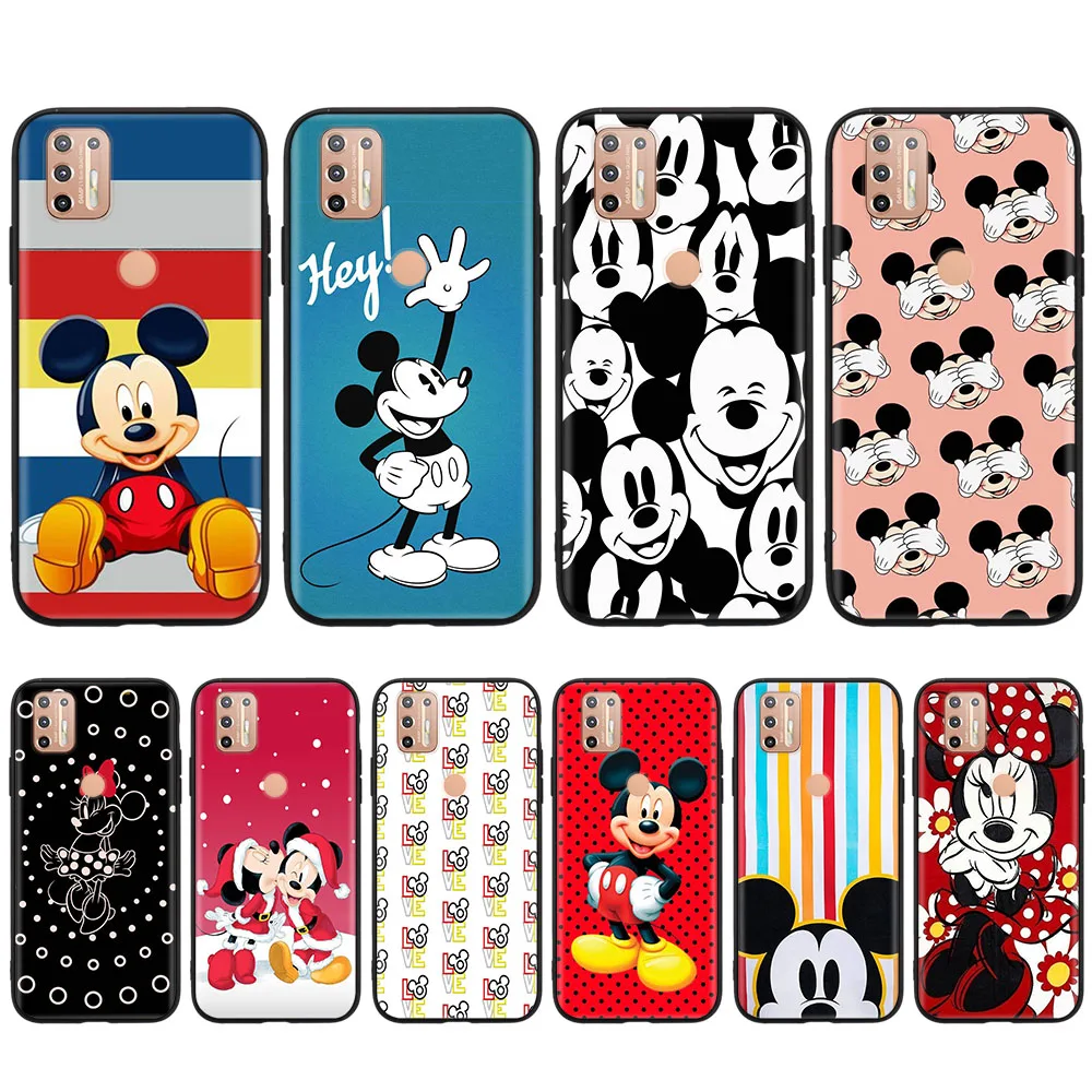 

Mickey Mouse Black Case for OPPO A52 A72 A92 A92S A93 A96 A95 A94 A74 A53 A53S A54 A54S A16 A16S A57 A76 A77