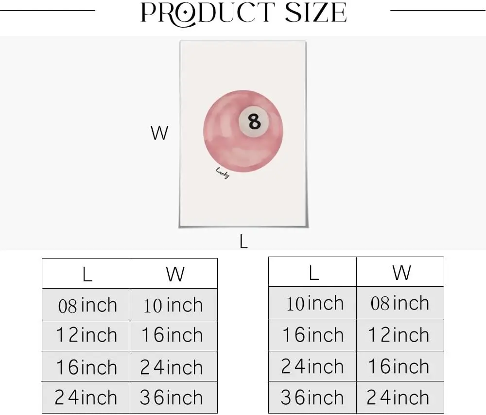Постер с принтом Счастливый 8-шар