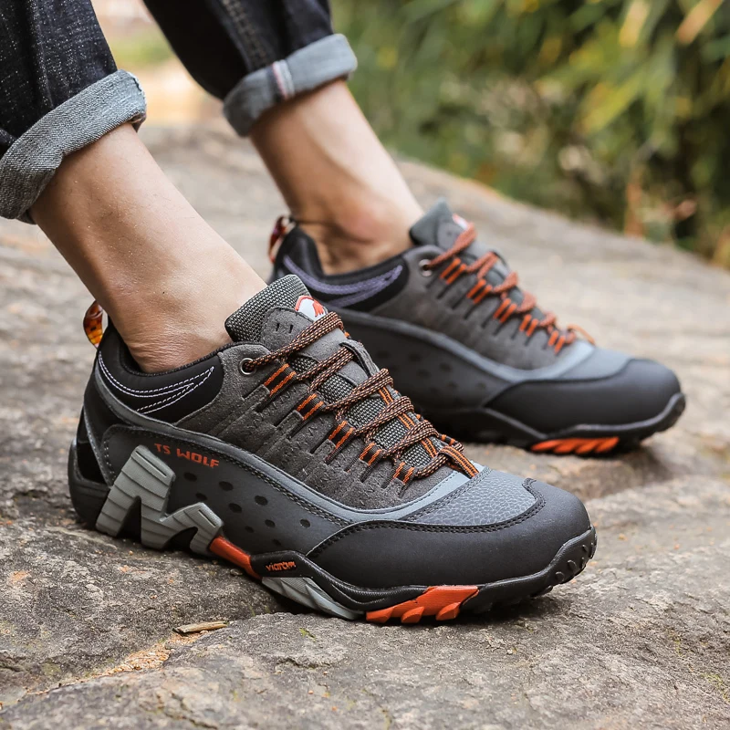 Brand Outdoor Hiking Shoes Men Sneakers Waterproof Lover Trekking Shoes Mountain Boots Men Women Leather Hunting Tactical Shoes