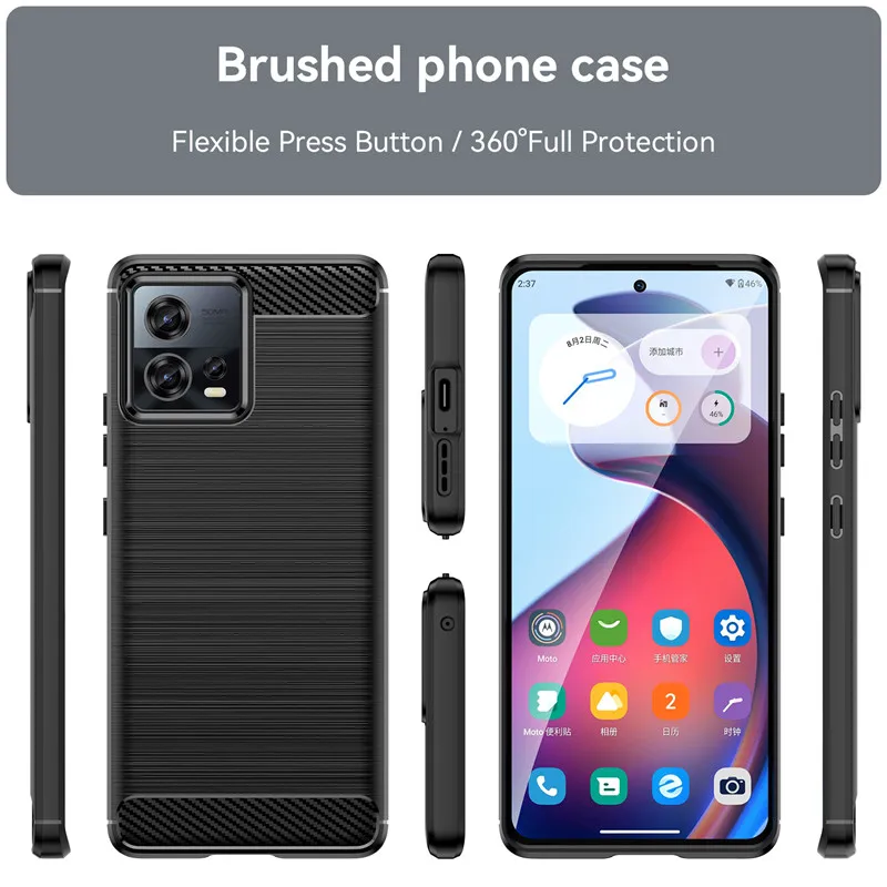 For Motorola Moto S30 Pro Case Moto S30 Pro Cover 6.55 Inch Shockproof Soft Silicone Bumper For Motorola Moto S30 Pro Case