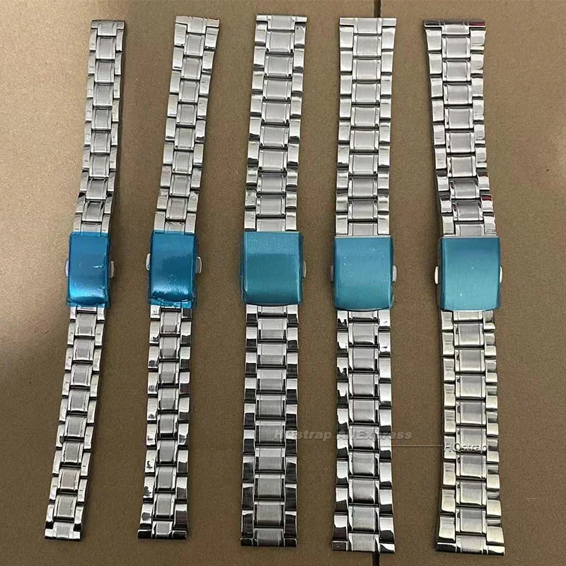 Фото Универсальный стальной ремешок для часов с плоским концом для Seiko, ремешок из нержавеющей стали для Rolex, высококачественный мужской и женский браслет, аксессуары №2