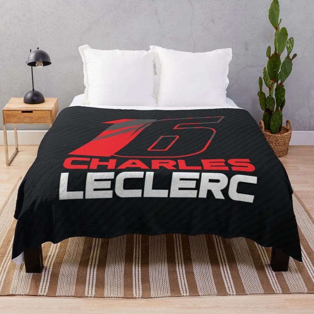 

Charles Leclerc 16 v3 Throw Blanket Furry Blanket