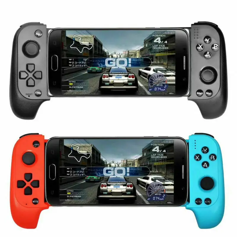 

New Game Bluetooth Gamepad Joystick Mobile Game Wireless Controller For IOS/Android PUBG Black Red-Blue Smart Phone Controller